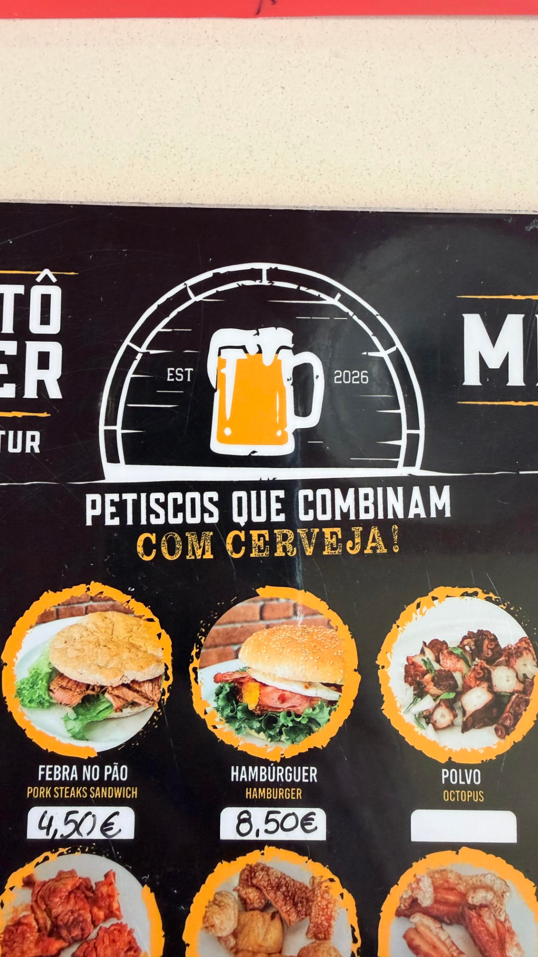 Petiscos da carta Bistrô & Beer